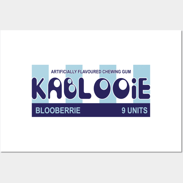 Kablooie Blooberrie Chewing Gum Wall Art by iannorrisart